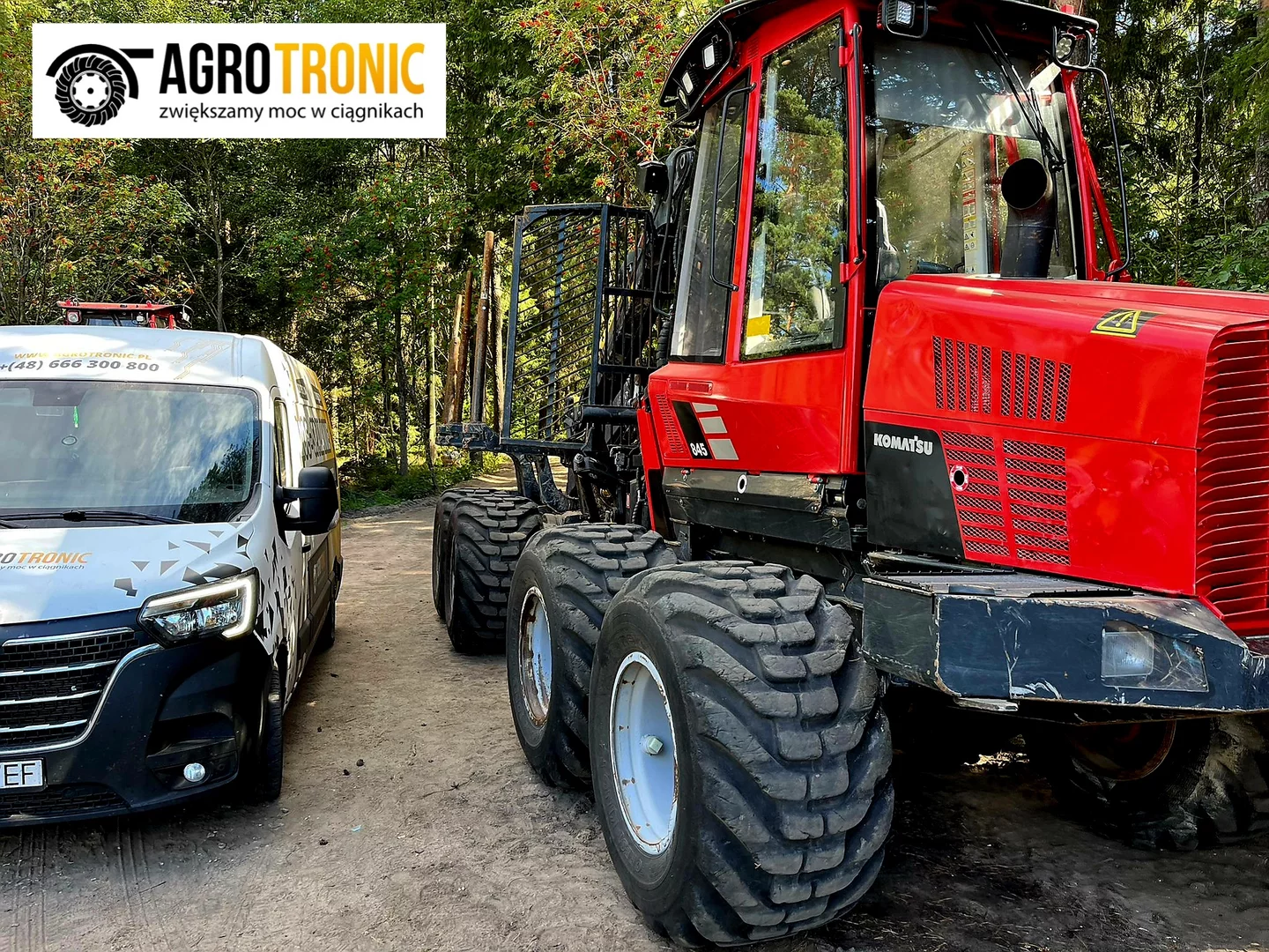 KOMATSU / VALMET Forestry Tractor SAMOZAŁADOWCZY 845 4.9L 140kW/190HP